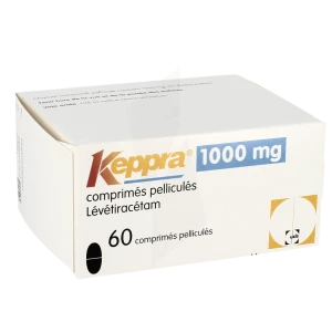 Keppra 1000 Mg, Comprimé Pelliculé