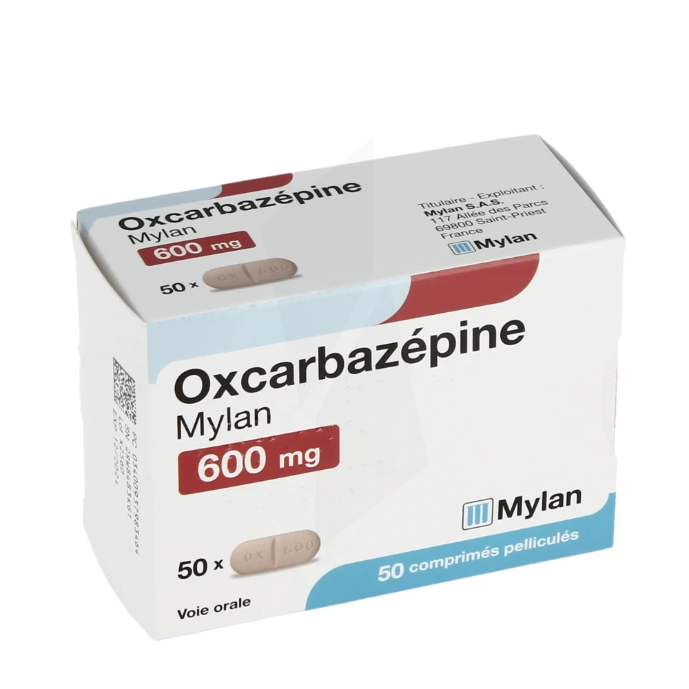 Oxcarbazepine Viatris 600 Mg, Comprimé Pelliculé