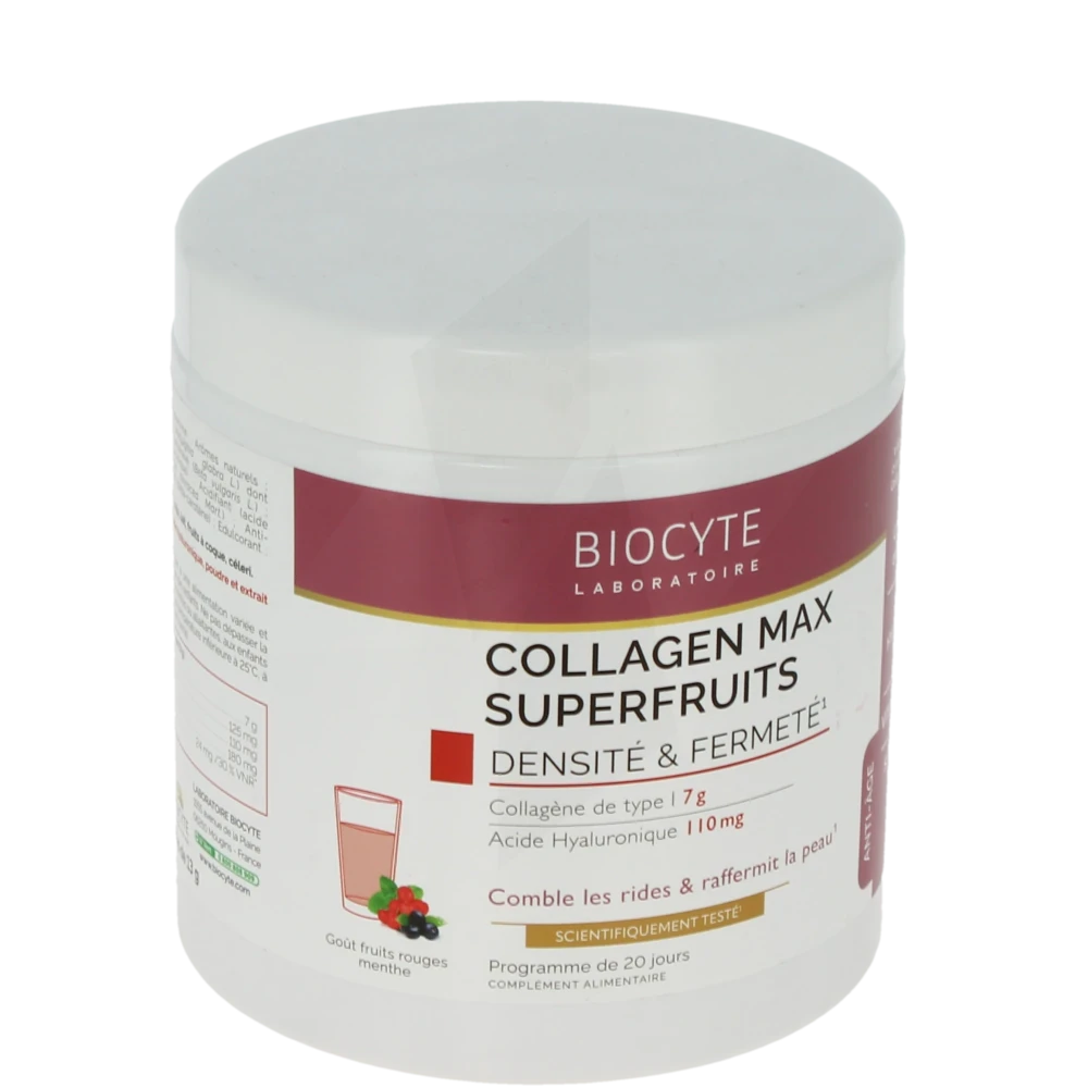 Biocyte Collagen Max Superfruits Préparation 20 Doses/13g