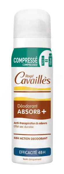 Rogé Cavaillès Déodorants Déo Absorb+ Efficacité 48h Spray Compressé 75ml