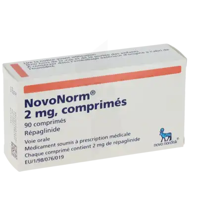 Novonorm 2 Mg, Comprimé à Bassens