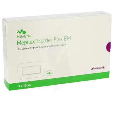 Mepilex Border Flex Em Pansements Hydrocellulaire AdhÉsif StÉrile SiliconÉ 9x15cm B/10 à Farebersviller