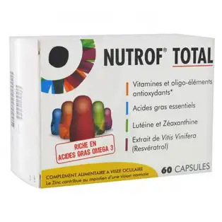 Nutrof Total Caps Visée Oculaire B/60 à NIMES