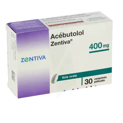 Acebutolol Zentiva 400 Mg, Comprimé Pelliculé à Bordeaux