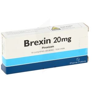 Brexin 20 Mg, Comprimé Sécable