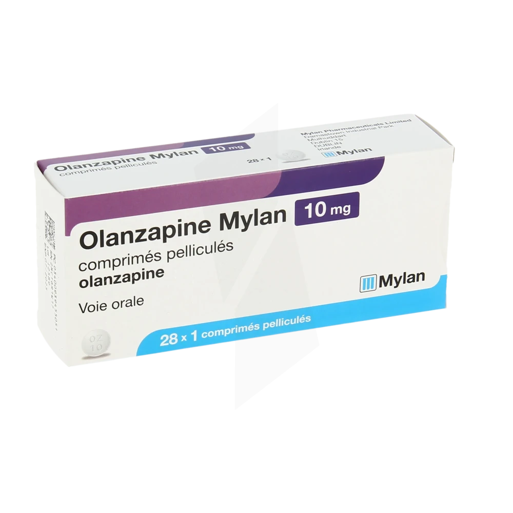 Olanzapine Mylan 10 Mg, Comprimé Pelliculé