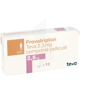 Frovatriptan Teva 2,5 Mg, Comprimé Pelliculé