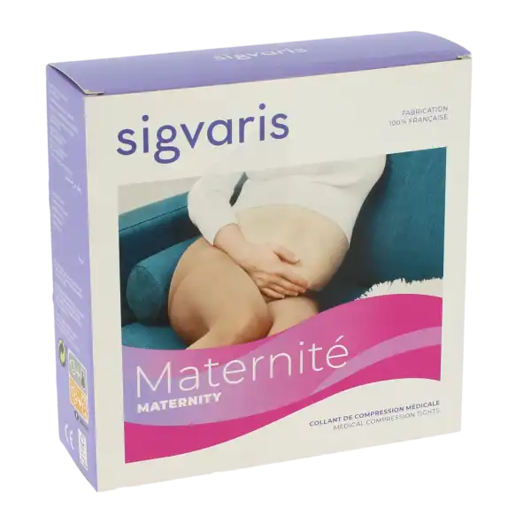 Sigvaris Maternite Opaque Collant  Femme Classe 2 Noir Medium Long