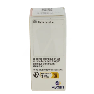 Cromoglicate De Sodium Viatris 2 %, Collyre En Solution