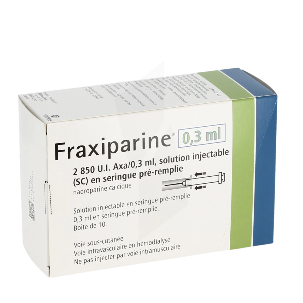 Fraxiparine 2 850 U.i. Axa/0,3 Ml, Solution Injectable (s.c.) En Seringue Pré-remplie