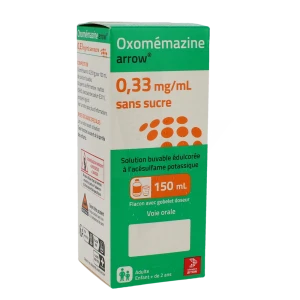 Oxomemazine Arrow 0,33 Mg/ml Sans Sucre, Solution Buvable édulcorée à L'acésulfame Potassique