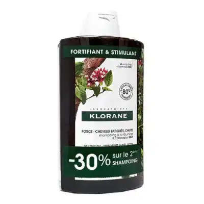 Klorane Capillaire Shampooing Force Quinine Et Edelweiss Bio 2fl/400ml -50% Sur Le 2e à ERSTEIN