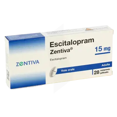 Escitalopram Zentiva 15 Mg, Comprimé Pelliculé à Saint-Pierre-des-Corps