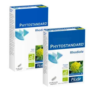 Pileje Phytostandard - Rhodiole 20 Gélules Végétales
