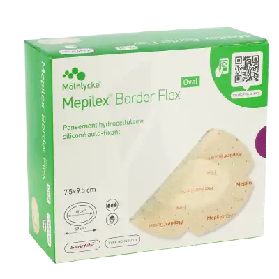 Mepilex Border Flex Oval Pansement Hydrocellulaire Adhésif Stérile Siliconé 7,5x9,5cm B/16 à Toulouse
