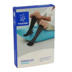 Venoflex Elegance 2 Chaussette Maille Côtelée Homme Noir Taille 1n- à BOURBON-LANCY