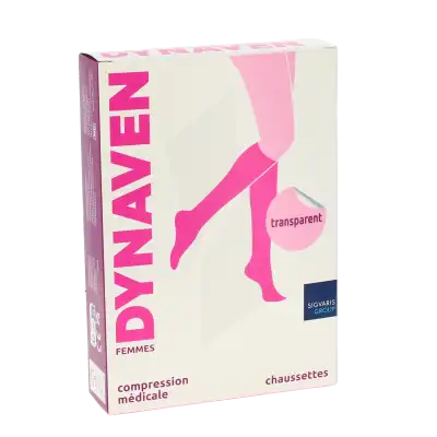 Dynaven Transparent Chaussettes  Femme Classe 2 Beige Clair X Large Normal- à Bassens