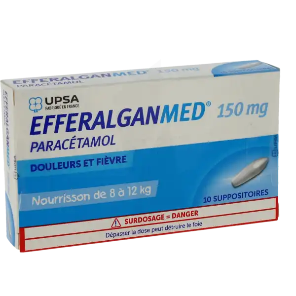 Efferalganmed 150 Mg, Suppositoire