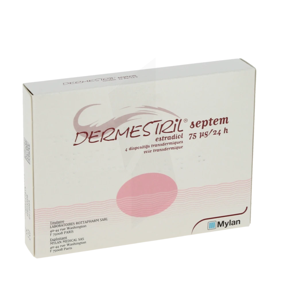 Dermestril Septem 75 Microgrammes/24 Heures, Dispositif Transdermique