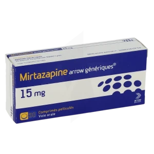 Mirtazapine Arrow Generiques 15 Mg, Comprimé Pelliculé
