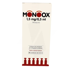 Monoox 1,5 Mg/0,5 Ml, Collyre En Solution En Récipient Unidose