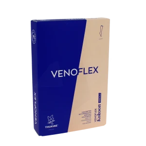 Venoflex Kokoon Absolu 2 Chaussette Mollet+ Femme Noir Taille 1n