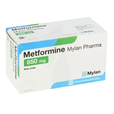 Metformine Viatris 850 Mg, Comprimé Pelliculé à Blere