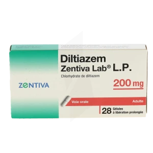 Diltiazem Zentiva Lab Lp 200 Mg, Gélule à Libération Prolongée