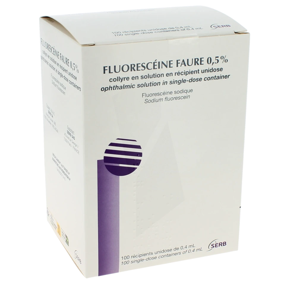 Fluoresceine Faure 0,5 Pour Cent, Collyre En Solution En Récipient Unidose