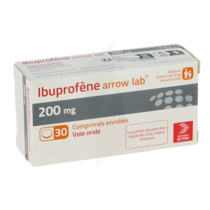 Ibuprofene Arrow Lab 200 Mg, Comprimé Enrobé