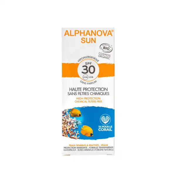 Alphanova Sun Bio Spf30 Crème Visage T/50ml