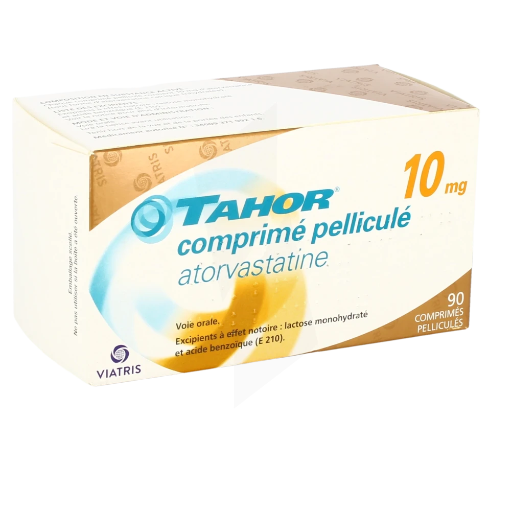 Tahor 10 Mg, Comprimé Pelliculé