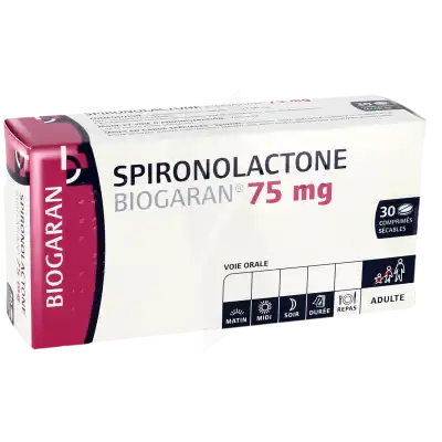 Spironolactone Biogaran 75 Mg, Comprimé Sécable à Nice