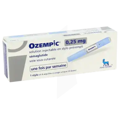 Ozempic 0,25 Mg, Solution Injectable En Stylo Prérempli à NANTERRE