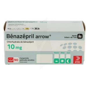 Benazepril Arrow 10 Mg, Comprimé Pelliculé Sécable