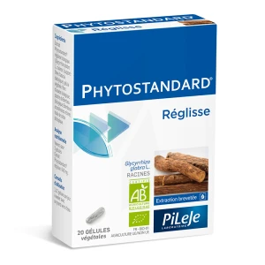 Pileje Phytostandard - Réglisse 20 Gélules Végétales