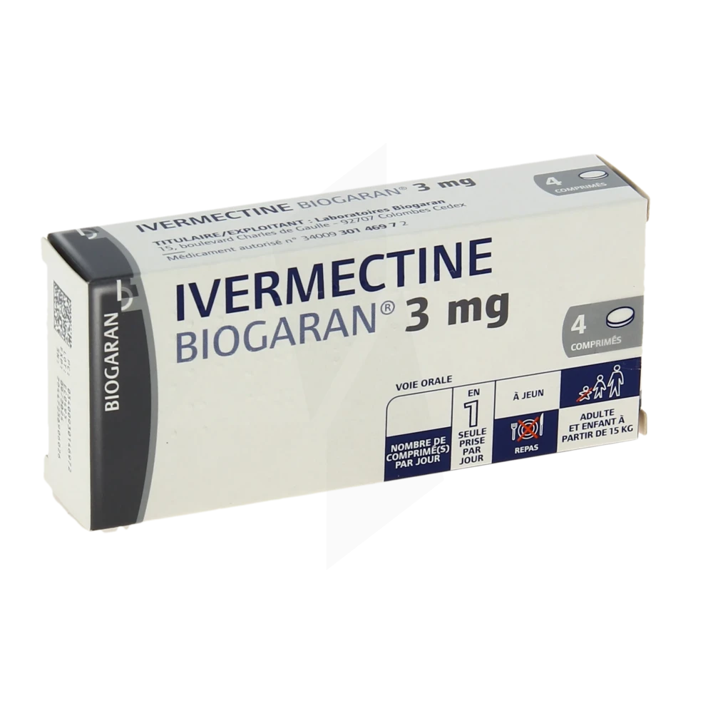 Ivermectine Biogaran 3 Mg, Comprimé