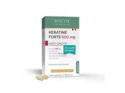 Biocyte Kératine Forte 500 Gélules B/120