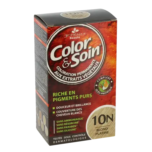 Color&soin Kit Coloration Permanente 10n Blond Platine