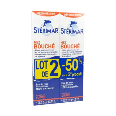 Stérimar Nez Bouché Solution Nasale Adulte 2fl Pulv/100ml à Saint-Calais