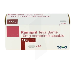 Ramipril Teva Sante 10 Mg, Comprimé Sécable
