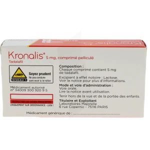Kronalis 5 Mg, Comprimé Pelliculé