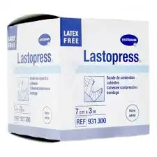 Lastopress® Bande De Compression Cohésive 7 Cm X 3 Mètres - Coloris Blanc à MANDUEL