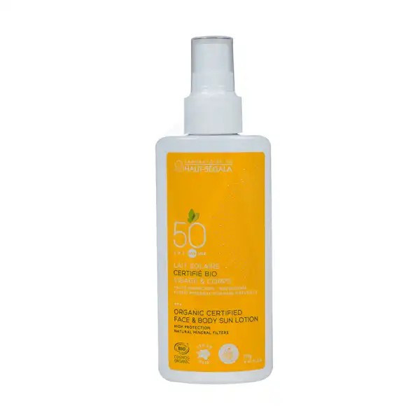 Spray Solaire Haute Protection 50 Biologique 125g