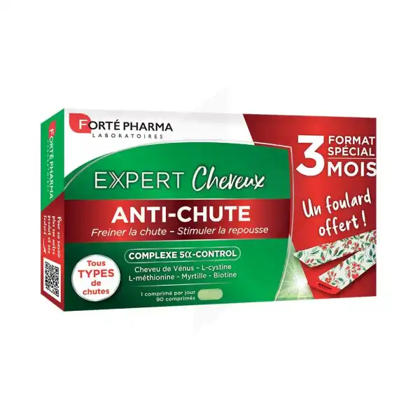 Forte Pharma Expert Anti-chute Comprimés 3b/30 + Foulard