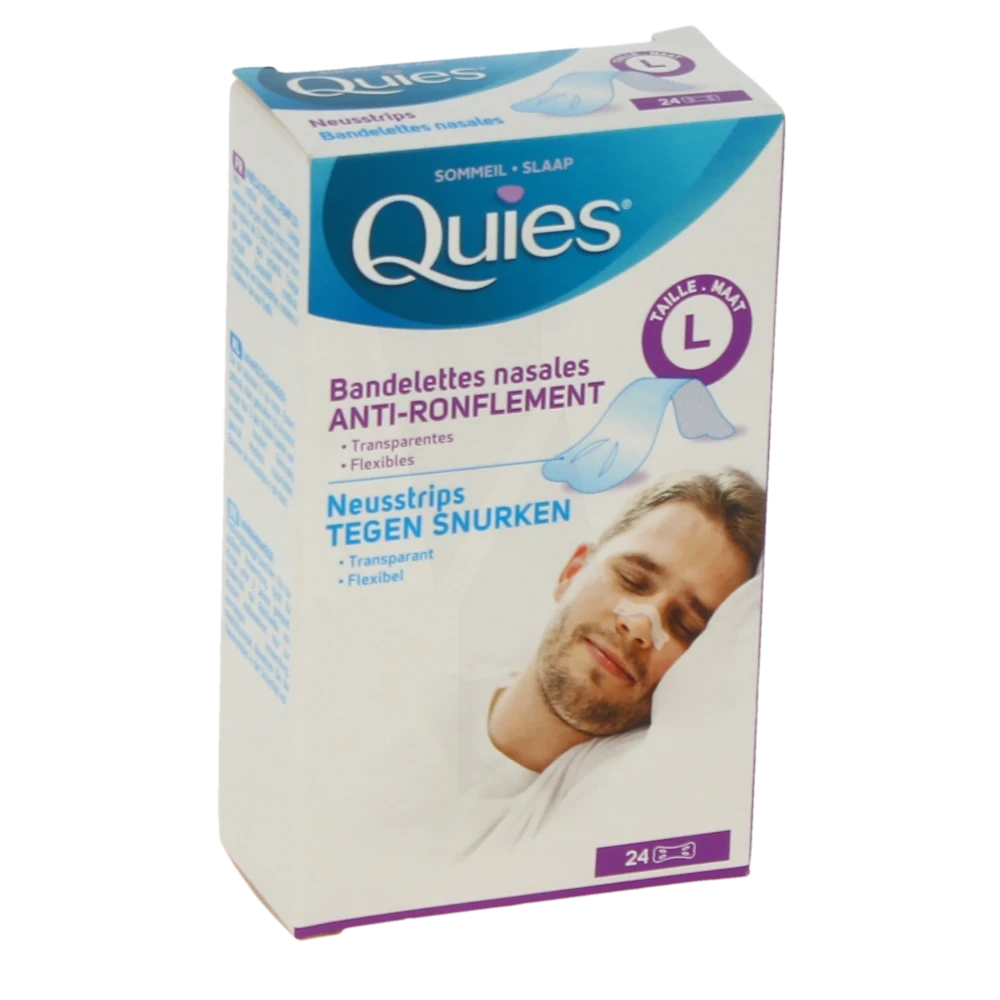 Quies Bandelettes Nasales Anti-ronflement L B/24