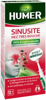 Humer Sinusite Solution Nasale Spray/15ml à Angers