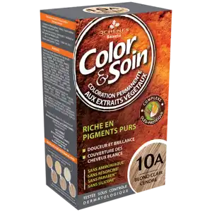 Acheter COLOR&SOIN Kit coloration permanente 10A blond clair cendré à Fontenay-sous-Bois