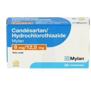 Candesartan/hydrochlorothiazide Viatris 8 Mg/12,5 Mg, Comprimé