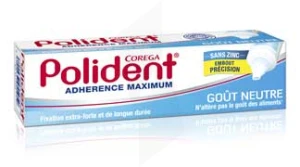 Corega Polident Adherence Maximum Gout Neutre, Tube 40 G